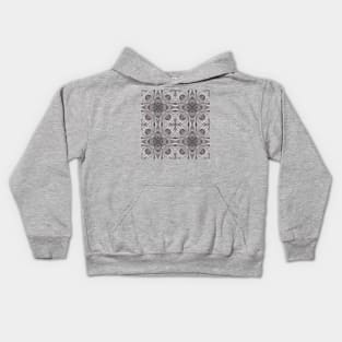 Awesome Mandala Black and White Kids Hoodie